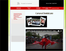 Tablet Screenshot of carnavalpuertoplata.com